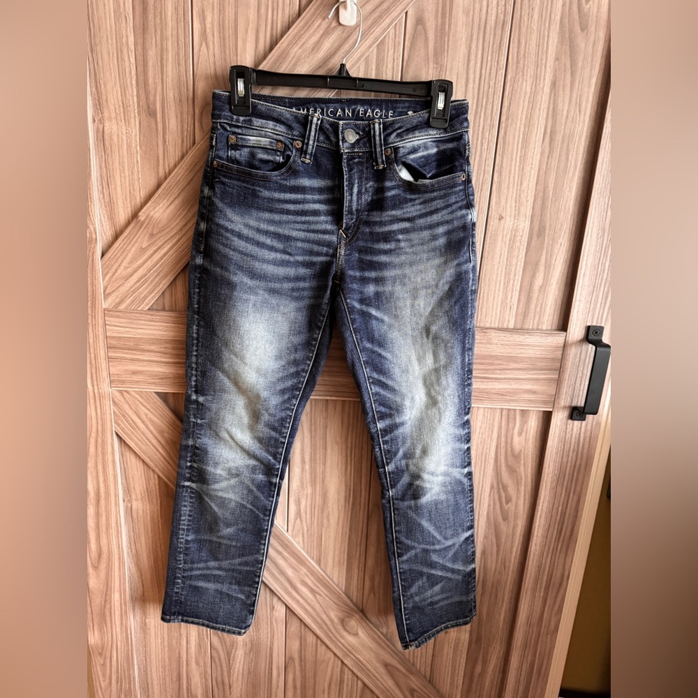 American Eagle Outfitters Men's Dark Wash Slim Jeans